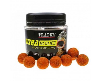Бойлы Traper Ultra Boilies тутти-фрути 16mm, 100г Бойлы Traper Ultra Boilies тутти-фрути 16mm, 100г